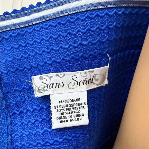 Sans Souci Vibrant Blue Strapless Dress - Picture 9 of 14